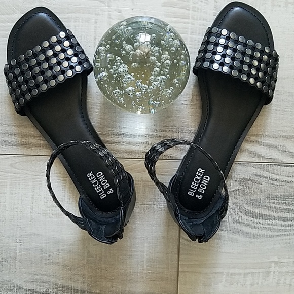 Bleeker & Bond Shoes Bleeker Bond Blksilver Studded Bleeker & Bond Shoes Bleeker Bond Blksilver Studded